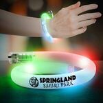 11" Coil Tube Bracelets w/Flashing LED Lights - Multi Color