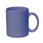 11 Oz Colored Stoneware Mug With C-Handle - Ocean Blue