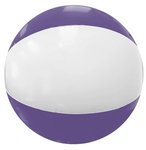12" Beach Ball - Purple-white