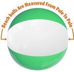 12" Two-Tone Beach Ball -  measured