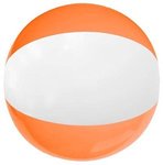12" Beach Ball - Orange-white