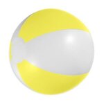 12" Beach Ball - White-yellow