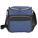 12-Can Heather Cooler - Navy Blue