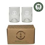 12 oz 2 Pack of Glasses - Clear