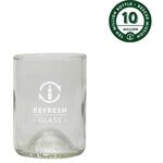 12 oz Glass, Made From Rescued Wine Bottles - Clear
