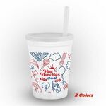 12 oz Smooth-sided Sports Sipper Offset Printed -  
