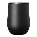 12 oz. Budget Stemless Wine Tumbler with Lid - Black