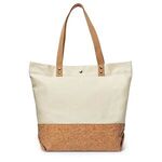 12 oz. Canvas/Cork Shopper Tote - Natural