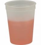 12 oz. Cool Color Changing Cup - Frosted to Orange