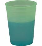 12 oz. Cool Color Changing Cup - Green to Blue