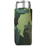 12 Oz. Slim Seltzer Coolie - Green Camo