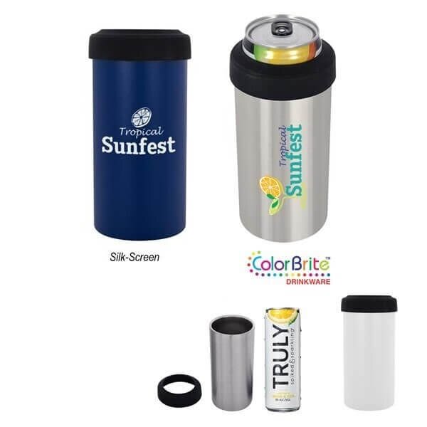 Main Product Image for 12 Oz. Slim Stainless Steel Insulated Can Holder