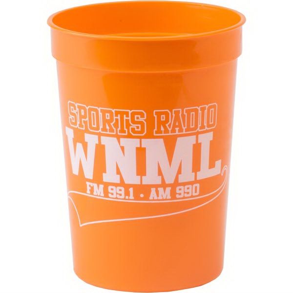 Main Product Image for 12 Oz Smooth Wall Plastic Stadium Cup