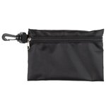12 Piece Safety Kit in Zipper Pouch with Carabiner - Black