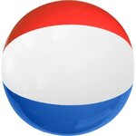 12" Red-White-Blue Beach Ball - Red-white-blue