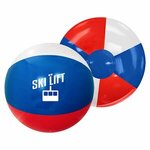 12" Red-White-Blue Beach Ball -  