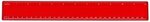 12" Ruler - Transparent Red