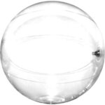 12" Solid-Color Beach Ball - Clear