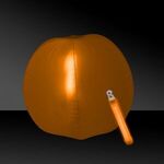 12" Translucent Beach Ball with Glow light Stick - Translucent Orange
