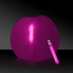 12" Translucent Beach Ball with Glow light Stick - Translucent Pink