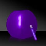 12" Translucent Beach Ball with Glow light Stick - Translucent Purple