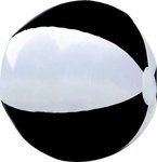 12" Two-Tone Beach Ball - Black-white