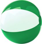 12" Two-Tone Beach Ball - Green-white