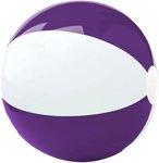 12" Two-Tone Beach Ball - Purple-white