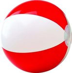 12" Two-Tone Beach Ball - Red-white