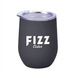 12oz. Rubberize Finish Stainless Steel Stemless Wine Glass -  