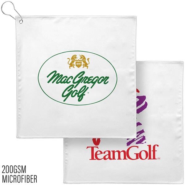 Main Product Image for 12x12 Golf Towel w/Grommet - 200GSM