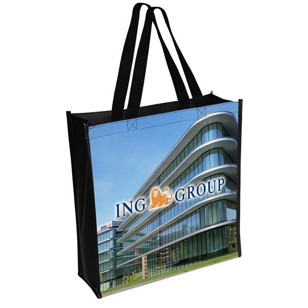 Main Product Image for Custom Printed Laminated Full-Color Tote Bag 13" x 13"