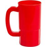 14, 22, and 32 oz. Single Wall Stein - Red