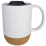 14 oz Ceramic Cork Bottom Mug - White