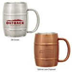 14 Oz. Moscow Mule Barrel Mug with Custom Box -  