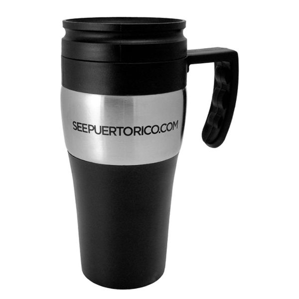 Main Product Image for 14 Oz Steel With Plastic Lining Travel Mug