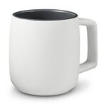 15 oz. Geo Square Handle Ceramic Mug - White