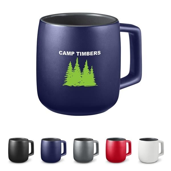 Main Product Image for Advertising 15 Oz Geo Square Handle Ceramic Mug