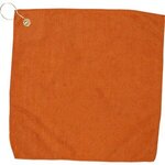 15" x 15" Hemmed Color Towel - Free FedEx Ground Shipping - Orange