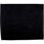 15" x 18" Hemmed Color Towel - Free FedEx Ground Shipping - Black