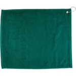 15" x 18" Hemmed Color Towel - Free FedEx Ground Shipping - Dark Green