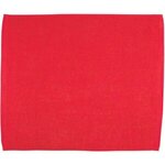 15" x 18" Hemmed Color Towel - Free FedEx Ground Shipping - Red