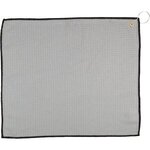 15" x 18" Waffle Towel w/ Grommet - Grey