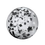 16" Black and White Confetti Beach Ball