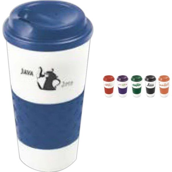 Main Product Image for Travel Mug Imprinted Grip N Go Grande 16 Oz