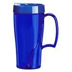 16 Oz. Arrondi (TM) Travel Mug - Translucent Blue