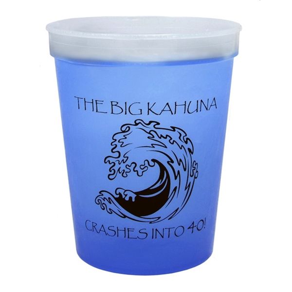 Main Product Image for 16 Oz Color Changing Smooth Plastic Stadium Cup