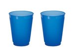 16 oz. Frost-Flex Plastic Stadium Cup - High Quantity - Frost Blue