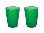 16 oz. Frost-Flex Plastic Stadium Cup - High Quantity - Frost Green