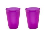 16 oz. Frost-Flex Plastic Stadium Cup - High Quantity - Frost Purple